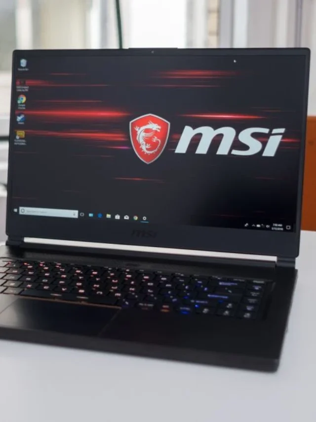 MSI laptop gaming screen